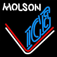 Molson Ice Hockey Enseigne Néon