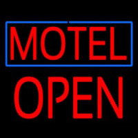 Motel Block Open Enseigne Néon