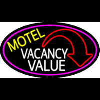 Motel Vacancy Value With Arrow Enseigne Néon