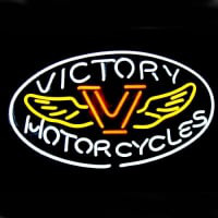 Motorcycles Victory Magasin Entrée Enseigne Néon