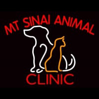 Mt Sinai Animal Clinic Enseigne Néon