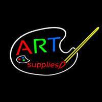 Multi Color Art Supplies With Brush Enseigne Néon