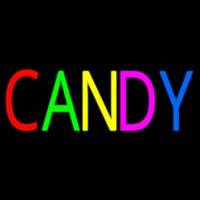 Multi Colored Block Candy Enseigne Néon