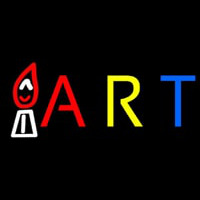 Multicolor Art With Logo Enseigne Néon