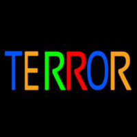 Multicolor Terror Enseigne Néon