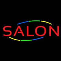 Multicolored Double Stroke Salon Enseigne Néon