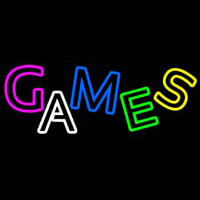 Multicolored Games Enseigne Néon