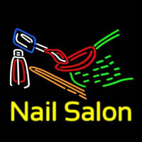 Nail Salon Logo Enseigne Néon