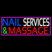 Nail Services And Massage Enseigne Néon