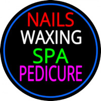 Nails Wa ing Spa Pedicure Enseigne Néon