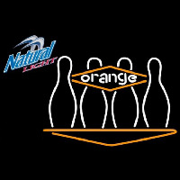Natural Light Bowling Orange Beer Sign Enseigne Néon