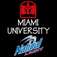 Natural Light Miami University Beer Sign Enseigne Néon