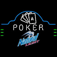 Natural Light Poker Ace Cards Beer Sign Enseigne Néon