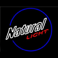 Natural Light Round Enseigne Néon