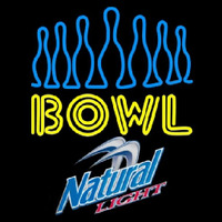 Natural Light Ten Pin Bowling Beer Sign Enseigne Néon