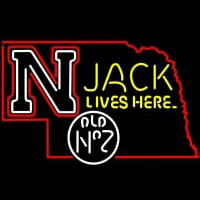 Nebraska Jack Lives Here Enseigne Néon