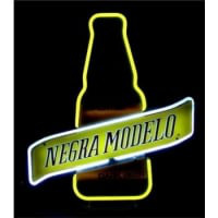 Negra Modelo Dark Beer Bottle Enseigne Néon