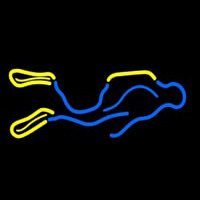 Neon Scuba Diver Enseigne Néon