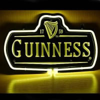 New Guinness 1759 Logo Bière Bar Pub Display Neon Verre Tube Enseigne