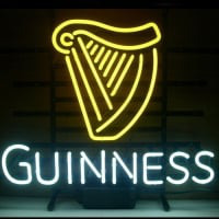 New Guinness Irish Lager Ale Harp Neon Bière Bar Pub Enseigne