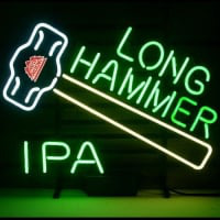 New Redhook Long Hammer Ipa Bière Neon Bière Bar Pub Enseigne