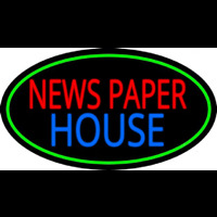 Newspaper House Enseigne Néon