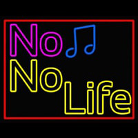 No Life No Music  Enseigne Néon