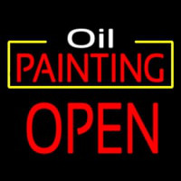 Oil Painting Block Open Enseigne Néon