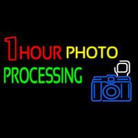 One Hour Photo Processing Enseigne Néon
