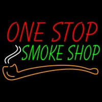 One Stop Smoke Shop Enseigne Néon