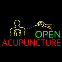 Open Acupuncture Logo Enseigne Néon
