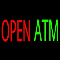 Open Atm 2 Enseigne Néon