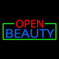Open Beauty Salon Enseigne Néon