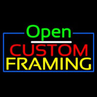 Open Custom Framing Enseigne Néon