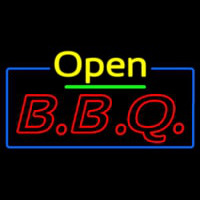 Open Double Stroke Bbq Enseigne Néon