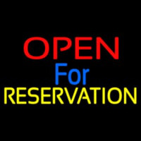 Open For Reservation 1 Enseigne Néon