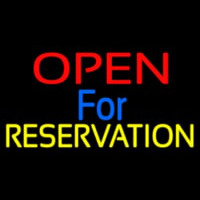 Open For Reservation 1 Enseigne Néon