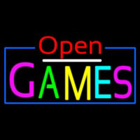 Open Games Enseigne Néon