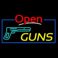Open Guns Enseigne Néon