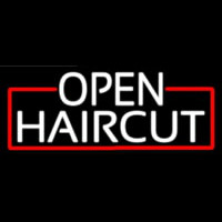 Open Haircut Enseigne Néon