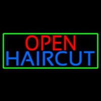 Open Haircut Enseigne Néon