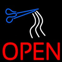 Open Haircut Enseigne Néon