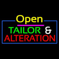 Open Tailor And Alteration Enseigne Néon