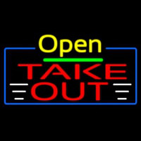 Open Take Out Enseigne Néon