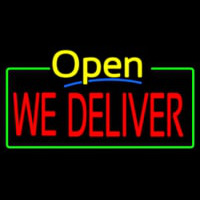 Open We Deliver Enseigne Néon