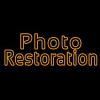 Orange Photo Restoration Enseigne Néon