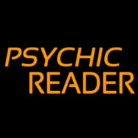 Orange Psychic Reader Enseigne Néon