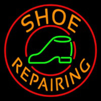 Orange Shoe Repairing Enseigne Néon