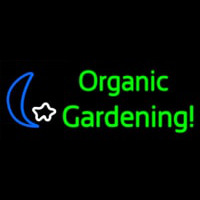 Organic Gardening Enseigne Néon