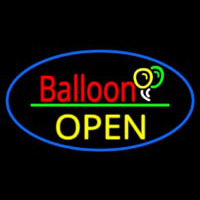 Oval Block Open Balloon Enseigne Néon